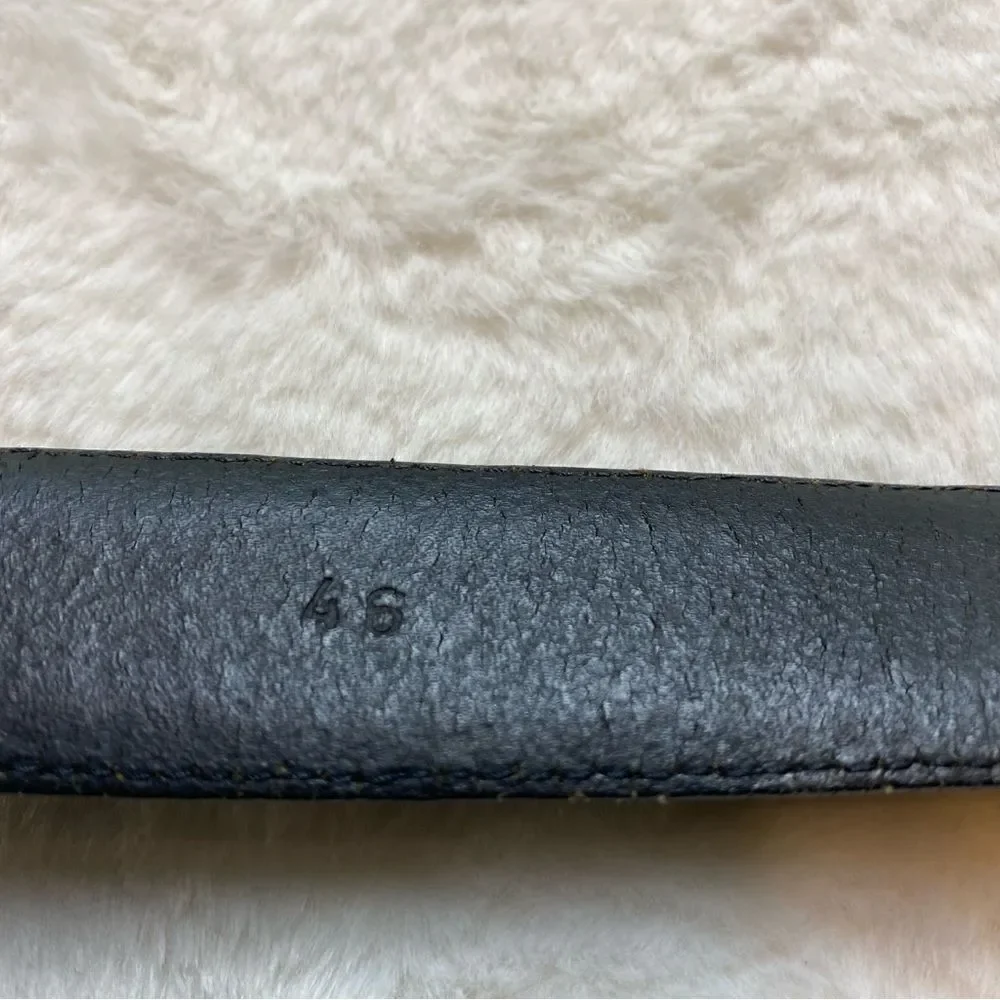 Bachrach Black Leather Belt Size 50
